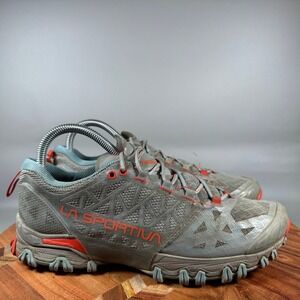La Sportiva Bushido II Womens Trail Running Shoes Grey Coral 2110-C Size 9 40.5